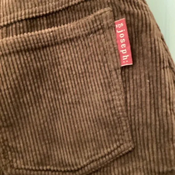 Women’s For Joseph Very Mini Corduroy Brown Skirt Size 28 - Picture 4 of 10